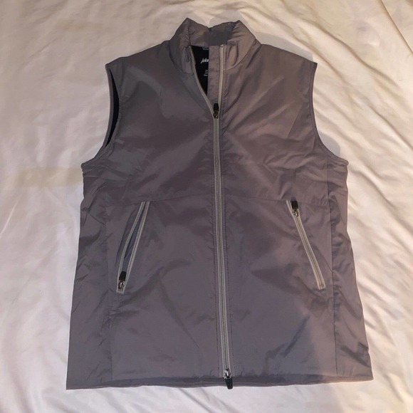 Johnnie-O Jacket Mens Small Full ZIp Fox Steel Gray Puffer Vest Golf NWT - Picture 10 of 10